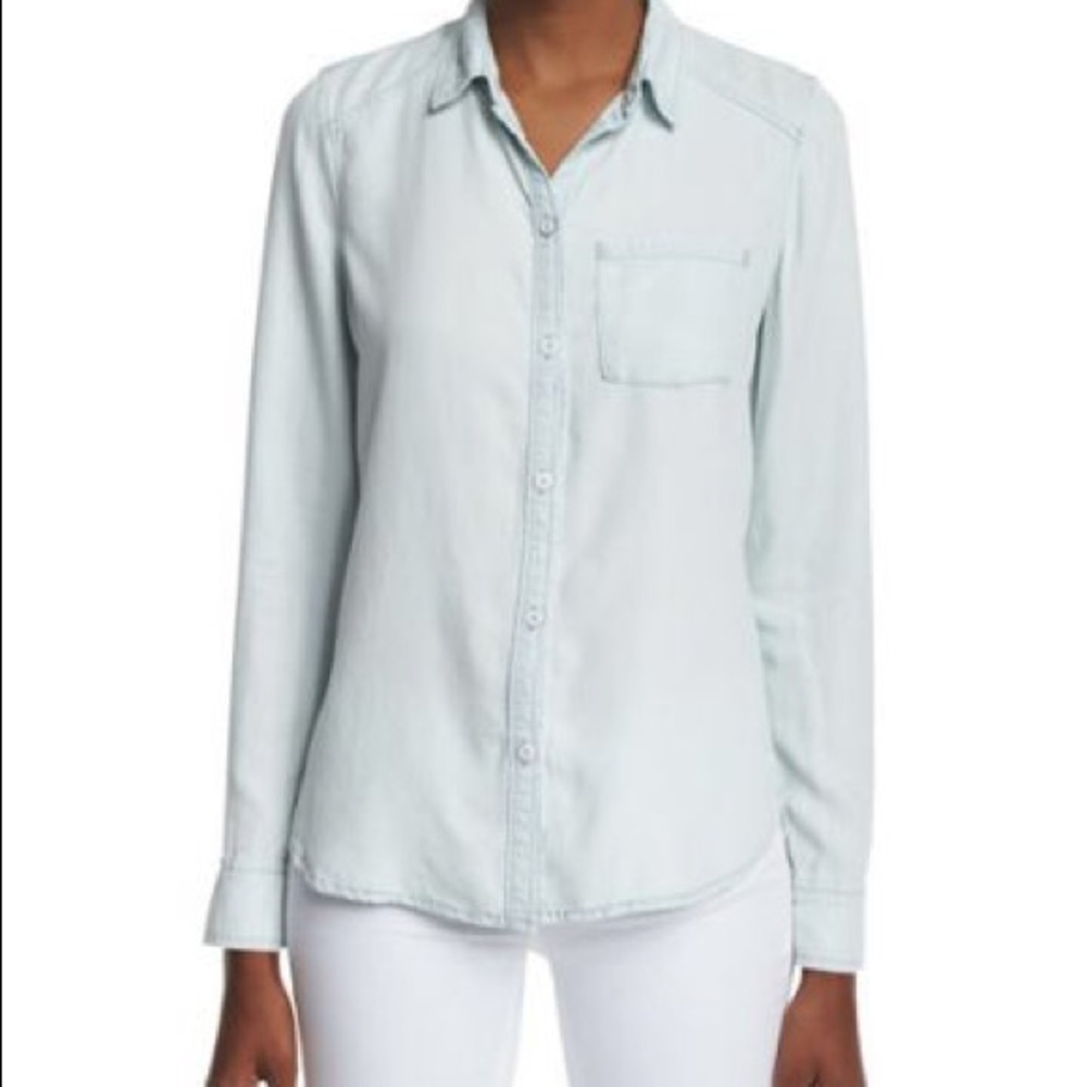 Paige chambray button up shirt